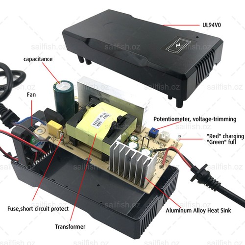 14.6V 10A LiFePO4 Battery Charger Lithium AC/DC Iron Phosphate Batteries Charger - Picture 12 of 12