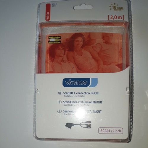 Vivanco AV -Kabel Scart /Cinch Verbindung 2m Lang - Bild 2 von 4