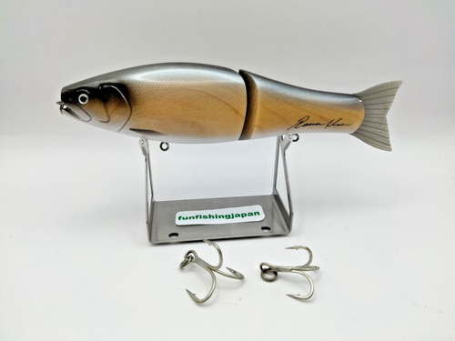 LTD Roman Made Negotiator Japan Glide wood swimbait bass hand made lure HTF rare - Picture 2 of 23