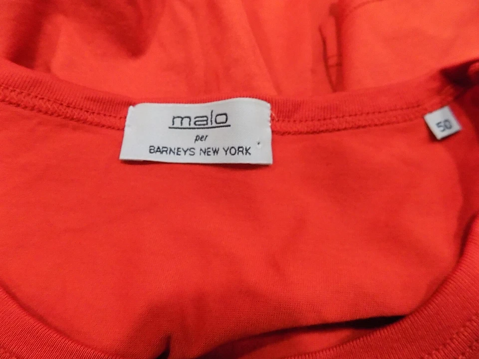 Мужская футболка MALO BARNEYS NEW YORK Red Crew размер 50 Италия (313) - Изображение 4 из 4