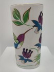 Humming Birds Oval Vase from San Diego Zoo  6 inches tall 1 1/2 inches diameter
