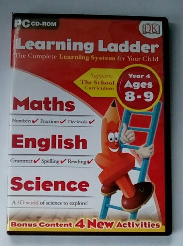 Learning Ladder Year 4 Age 8-9 Maths English Science PC Educational - Picture 1 of 2