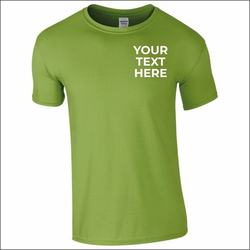 Personalised Custom Printed Gildan SoftStyle Ringspun T-Shirt Casual Tee Shirt T - Picture 111 of 113