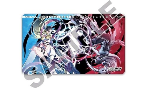 Digimon TCG Tamer Goods Set Angewomon & LadyDevimon PB14 Playmat + Karten - Bild 3 von 7