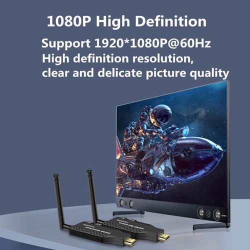 50m Wireless HDMI Extender Audio Video 1 Transmitter zu 1 2 3 4 Receiver PC zu TV - Bild 4 von 15