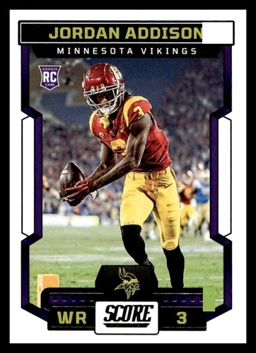 2023 Score Jordan Addison #346 Rookie RC Minnesota Vikings