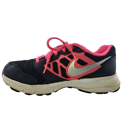 Nike Girls Downshifter 6 Size 4y 685167-001 Black Pink Running Shoes - Picture 6 of 11
