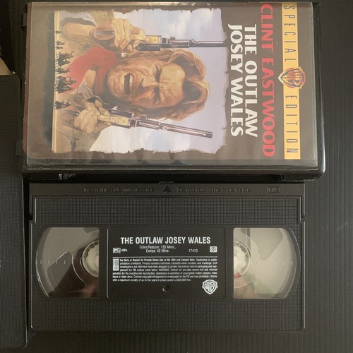 2- Clint Eastwood: The Good The Bad & the Ugly - The Outlaw Josey Wales VHS Tape - Picture 4 of 4