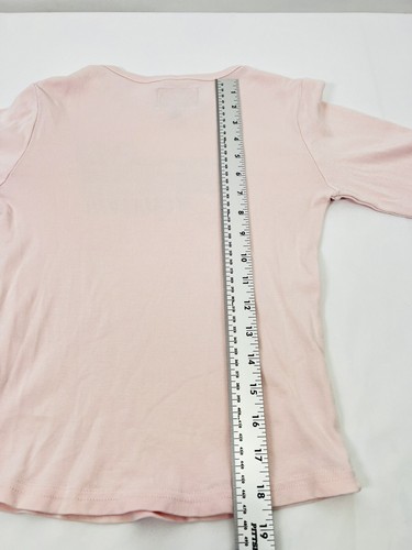 Camiseta Top Mujer NASCAR Rosa Recortada XS Manga Larga Nueva Sin Etiquetas - Imagen 9 de 9