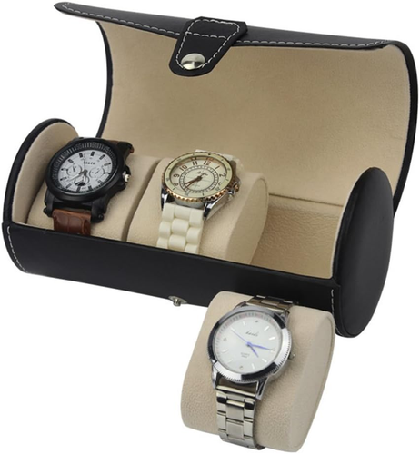 Organizador de caja de reloj de viaje matriculable de cuero PU - Imagen 6 de 12