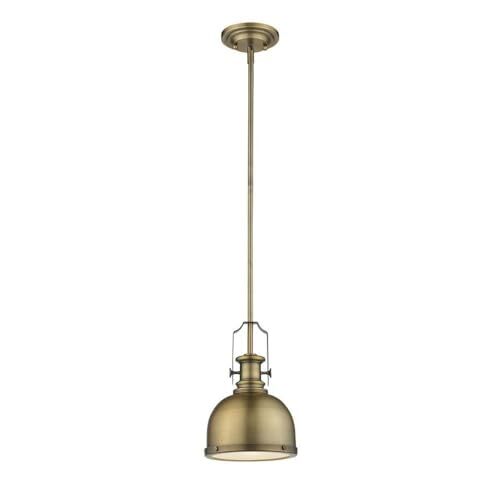 Z-Lite 725MP-HBR 1 Light Mini Pendant, Heritage Brass - Picture 2 of 5