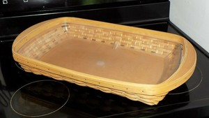 Large-Serve-It-Up-Serving-Tray-2002-w-Protector-Longaberger-Basket