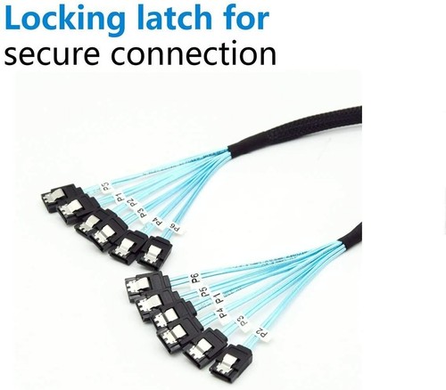 High Speed 6Gbps 6pcs/Set Sata 6 SATA Cable for Server Hard Disk Data Cable - Picture 3 of 12