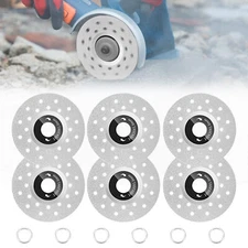 6pcs 4"Rock Slab Grinding Disc Diamond Porous Cutting Saw Blade for Ceramic Tile