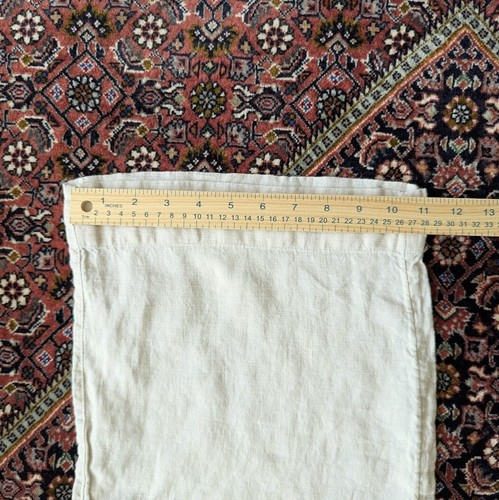 Tahari Crop Pants 100% Linen European Flax Pull-on Pockets Beige Womens Sz Large - Picture 12 of 12