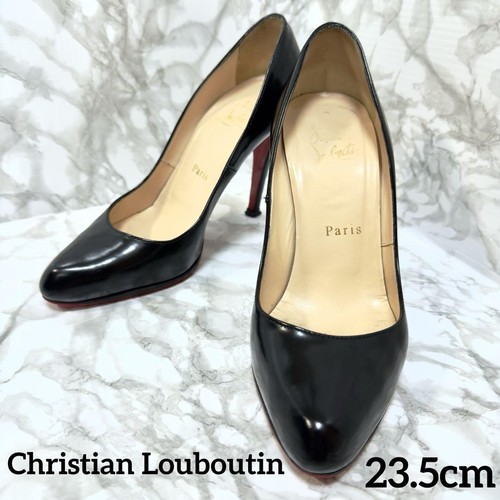 Zapatos de salón Christian Louboutin de cuero negro talla 38,5 EE. UU. aproximadamente 8,5 para mujer - Imagen 23 de 24