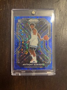 2020 Prizm Anthony Edwards Blue Fast Break Rookie /175