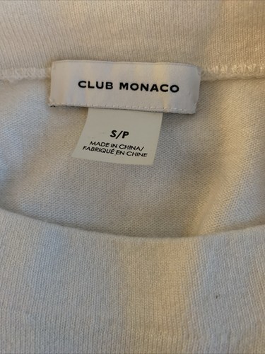 Club Monaco Cream Sleeveless Sweater Shell Size Small NWOT - Picture 8 of 10