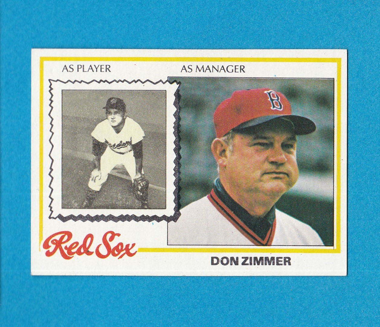 1978 TOPPS BASEBALL SET BREAK 63 DON ZIMMER MG RED SOX NM/MT