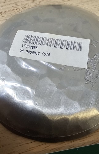 Wendal August Freimaurerei Kompass und Quadrat Aluminium Untersetzer, 4" (P2) - Bild 2 von 5