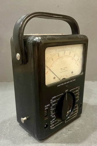 Telefono vintage Bell System Volt Ohmmetro KS-14510-L1 con custodia e cavi - Foto 3 di 11