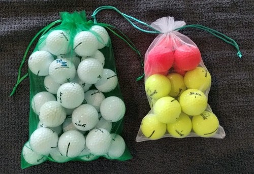 45 gebrauchte Golfbälle von Srixon Soft Feel, 4A Zustand (#XON1) weiß & Farben  - Bild 15 von 15