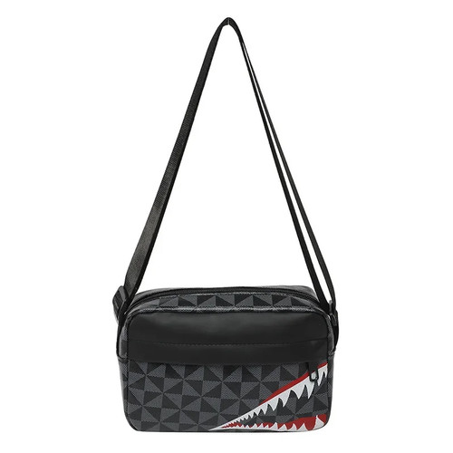 Creative Shark Mouth Crossbody Bag Simple Coin Purse Mobile Phone Bag Casual - Picture 7 of 9