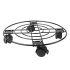 Planter Coaster Metal Plant Caddy Flower Pot Rack for Garden