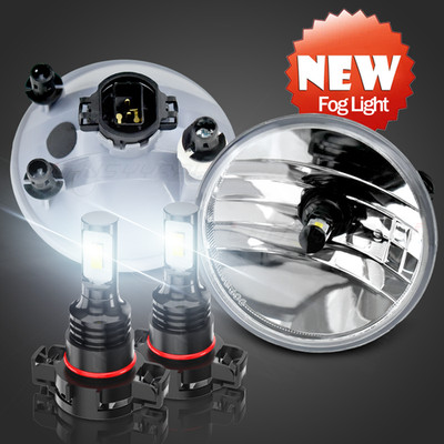 Pair Bumper LED Fog Lights Driving Lamps For Jeep Patriot 2010-2017 Replacement