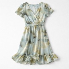 Anne Klein Women's Tea-Length Abstract Print Chiffon Dress - Size 10 NWT $129