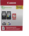 Genuine Canon PG540 CL541 CMYK PVP Std Ink Cartridge + Free Photo Paper BOXED.