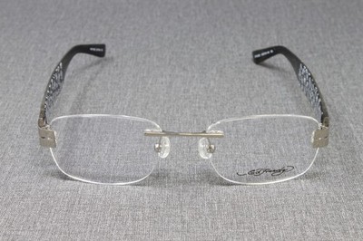 Ed Hardy Men's Eyeglasses Frames EHL820 Silver 50mm Rectangle