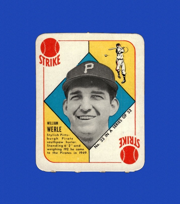 1951 Topps Red Backs Set-Break # 33 William Werle EX-EXMINT *GMCARDS*