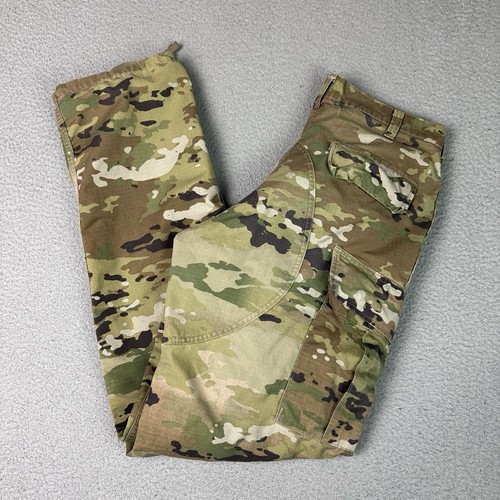 US Army Combat Pants Medium Brown Long Multi Camo Pockets Military Hose M - Bild 1 von 16