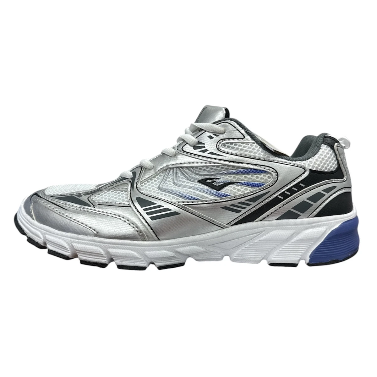 Chaussures De Sport EVERLAST Femme Pointure 9 - Noir Argent Rouge, Neuves Avec Boîte