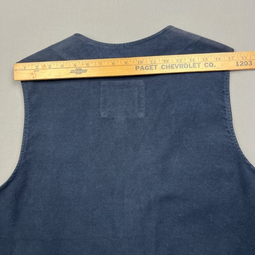 Orvis Vintage Upland Collection Vest Mens XL Navy Blue Hunting Outdoor No Tag - Picture 5 of 8