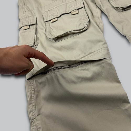 Animal Vintage Early 2000’s Technical 3D multi pocket Cargo Baggy Trousers 32” - Picture 13 of 20