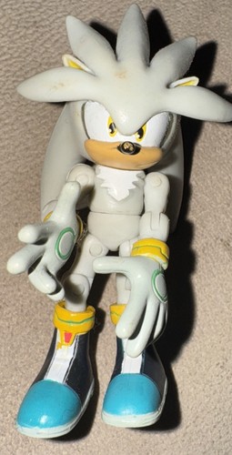 Silver Sonic The Hedgehog Jazwares 3-Inch Posable Action Figure - Rare Sega