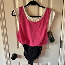 Deadstock Vintage 80s 90s Aerobics Dance Leotard Body Motion Large