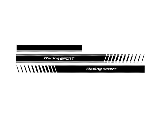 Car Hood And Side Door Sticker Decal For Ford Mustang Mach E Racing Sport Stripe - Foto 7 di 9