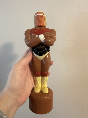 Vintage 1986 Hulk Hogan Hulkamania WWF Soaky Shampoo Bottle