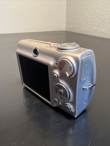 Canon PowerShot SD550 Digital ELPH 7.1MP Camera Silver Tested w/Accessories - Picture 5 of 11