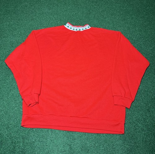 Sudadera Vintage Temporadas Saludos Navidad Estampado Puff Retro Mediana Cuello Redondo  - Imagen 5 de 7