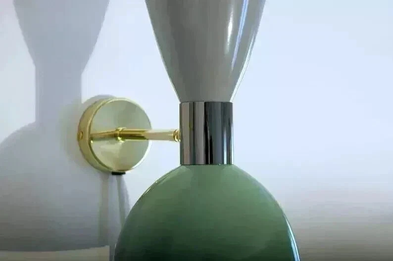 Aplique de pared italiano moderno de mediados de siglo par lámpara diabolo artículo de regalo de Navidad Foto 4 de 4