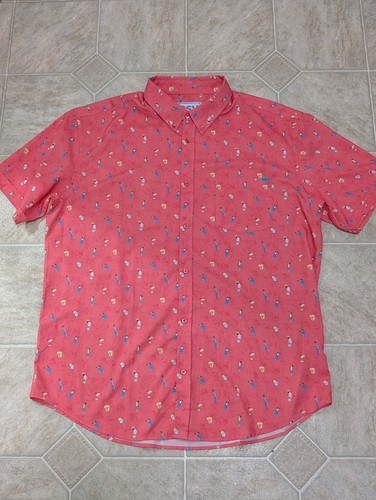 RSVLTS ROOSEVELTS Kunuflex Tropical Flocktails Kurzarm Hemd Herren 2XL