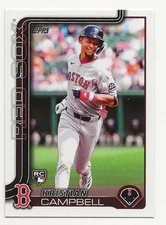 2025 Topps Complete Sets KRISTIAN CAMPBELL Rookie Image Variation RED SOX RC 700