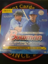 2021 Bowman Sapphire Edition MLB Baseball Factory Sealed Box Online Exclusive