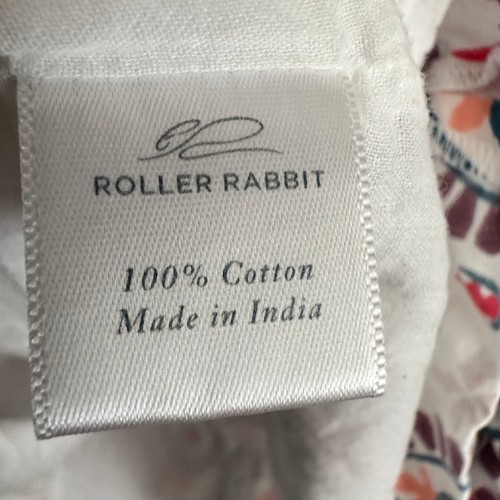 Roller Rabbit Women's Sleeveless Tunic Short Dress White Colorful Print Artsy L - Picture 4 of 13