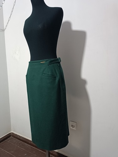 Geiger gedeckter grüner Woll-Bleistiftrock, Größe 38/M - Bild 4 von 16
