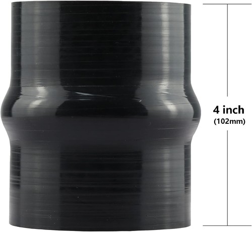 Ucreative Reinforced Silicone Straight Hump Coupler 3.0" (76mm), Black - Bild 2 von 4